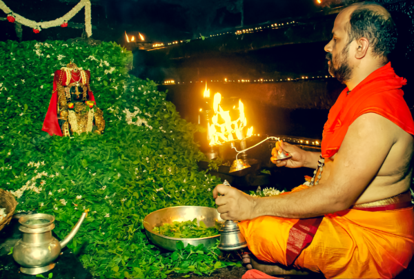 Arghya Pradana Seva to Sri Krishna